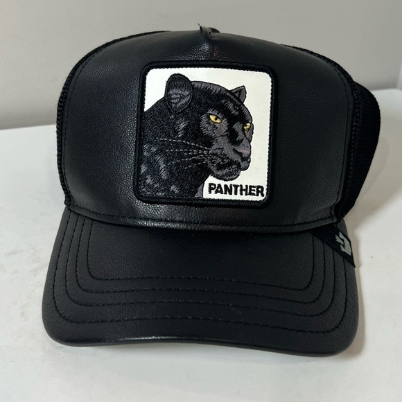 Brand New Goorin Bros Black Panther Leather Hat - Picture 1 of 6